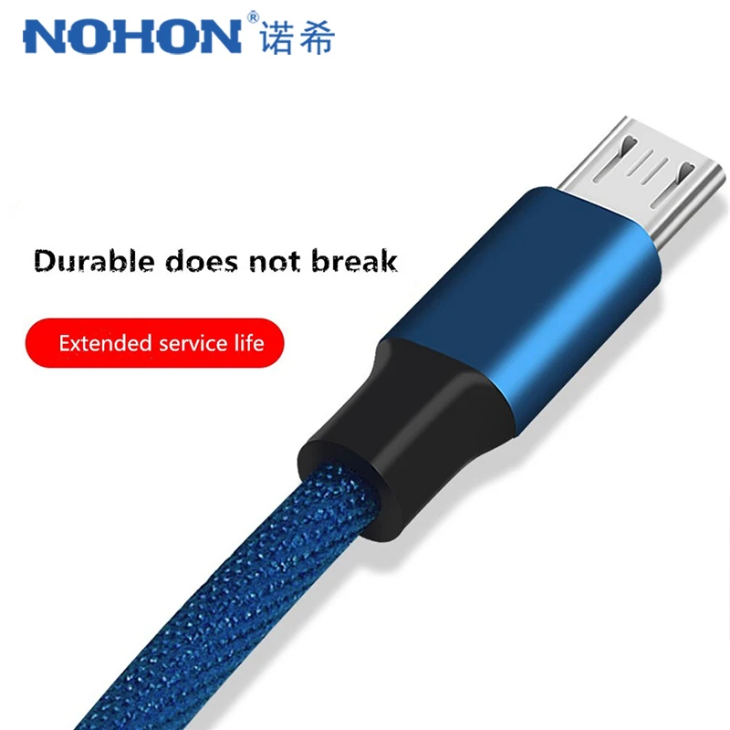 NOHON Micro USB зарядка кабель для samsung Galaxy S7 S6 Xiaomi Redmi 4 huawei Andriod зарядки телефона Кабели