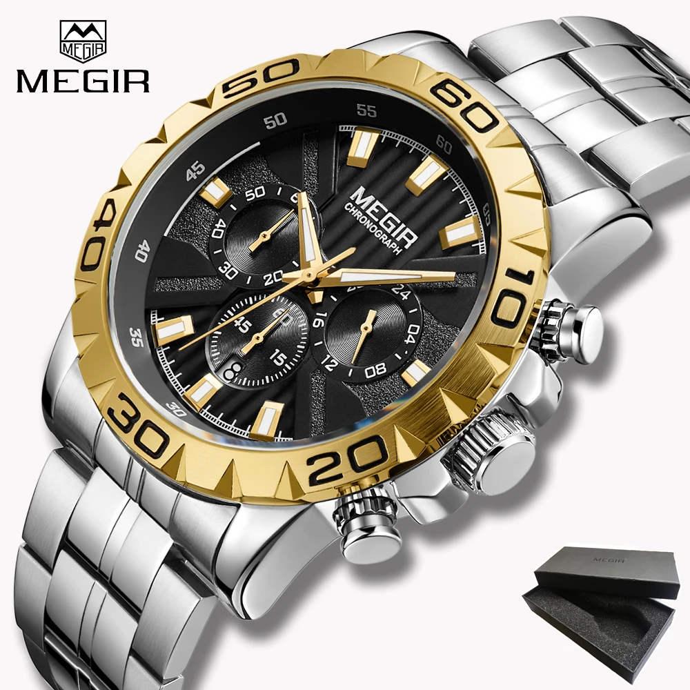 2019 New Top Brand Luxury MEGIR Watch Men Chronograph Quartz Business Mens Watches Waterproof Wrist Watch Reloj Hombre Gift box
2019 New Top Brand Luxury MEGIR Watch Men Chronograph Quartz Business Mens Watches Waterproof Wrist Watch Reloj Hombre Gift box