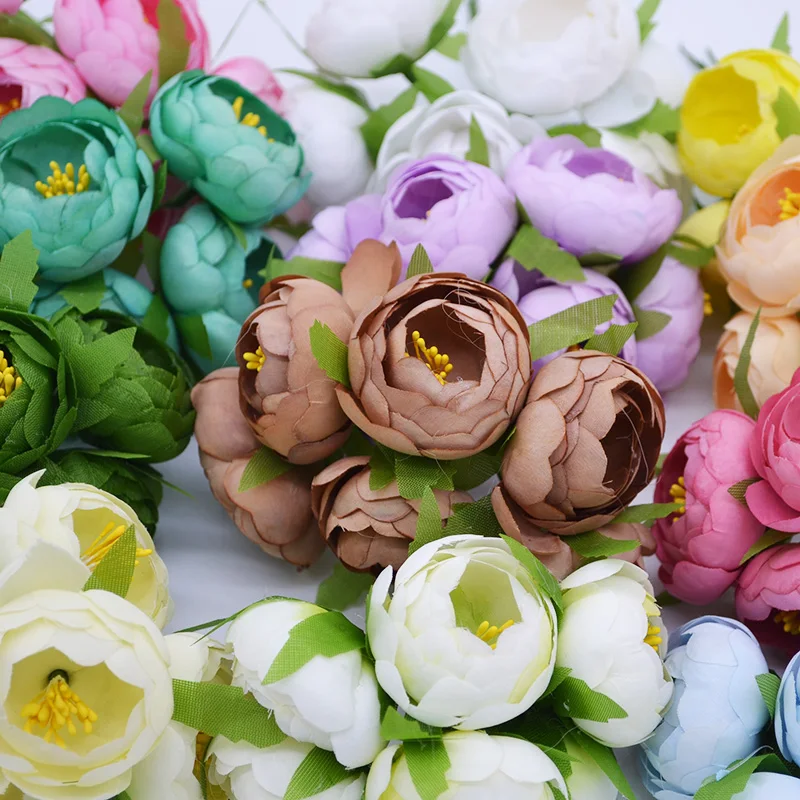 6Pcs 5cm Tea Rose Bud Artificial Silk Flowers Artificial Rose Fake Flowers DIY Floral Wreath For Wedding Party Home Decoration
6Pcs 5cm Tea Rose Bud Artificial Silk Flowers Artificial Rose Fake Flowers DIY Floral Wreath For Wedding Party Home Decoration