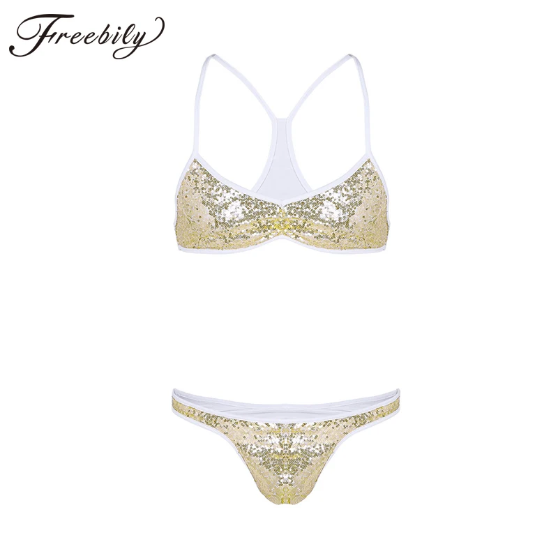 Gay Mens Sissy Lingerie Sexy Underwear Shiny Sequins Lingerie Set Spaghetti Strap Cross Back Bra Top with Briefs Panties
Gay Mens Sissy Lingerie Sexy Underwear Shiny Sequins Lingerie Set Spaghetti Strap Cross Back Bra Top with Briefs Panties