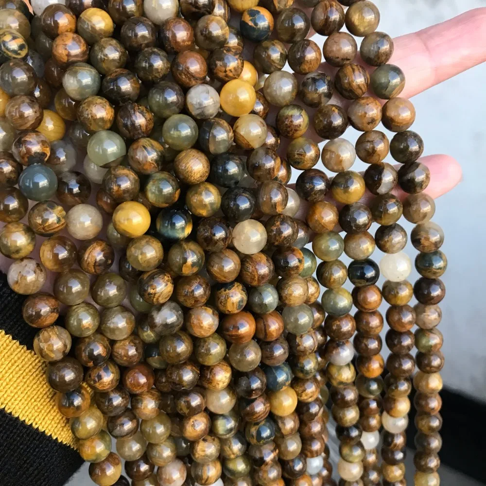 AAAANatural Golden Pietersite Stone Beads Round Loose Stone Beads For DIY Jewelry Making Bracelet Necklace Accessories 6/8/10mm
AAAANatural Golden Pietersite Stone Beads Round Loose Stone Beads For DIY Jewelry Making Bracelet Necklace Accessories 6/8/10mm