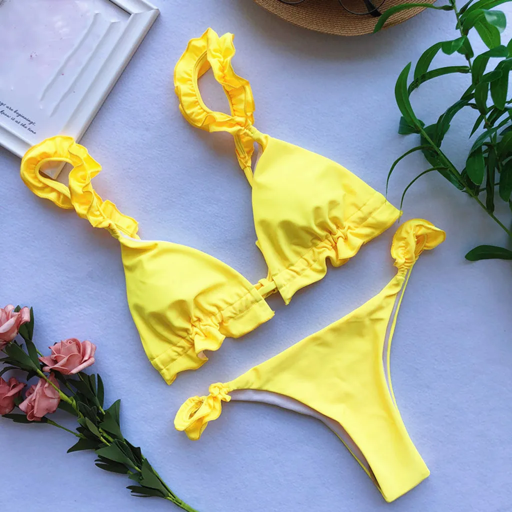 Womail Bikinis Set Women Solid Swimsuit Female Biquini Push-Up Padded Bra Swimsuit Swimwear Beach Bikini Bather Suits L30423
Womail Bikinis Set Women Solid Swimsuit Female Biquini Push-Up Padded Bra Swimsuit Swimwear Beach Bikini Bather Suits L30423