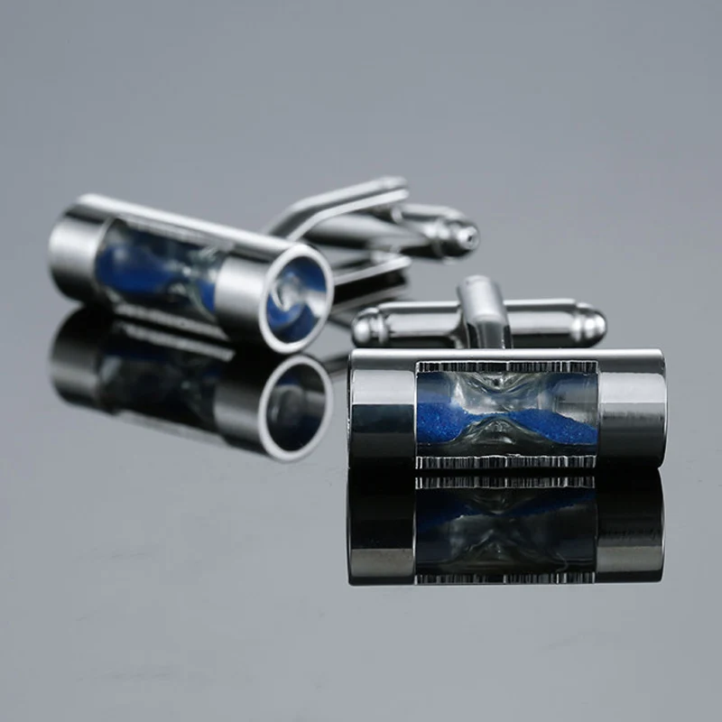 New function blue hourglass cufflinks fashion men's shirt cufflinks senior designer carefully designed brand shirt button
New function blue hourglass cufflinks fashion men's shirt cufflinks senior designer carefully designed brand shirt button