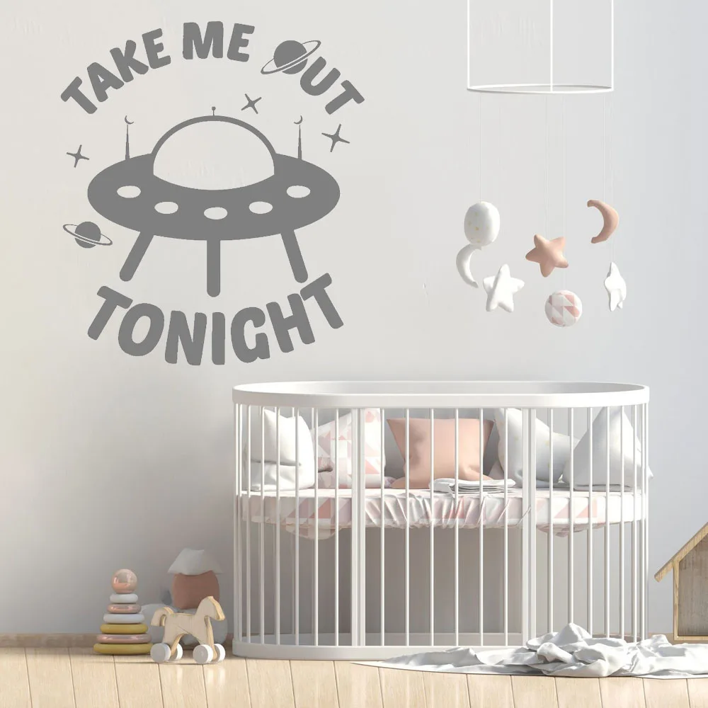 Aliens Ship Wall Sticker Quotes Vinyl Wall Decals Tonight Home Decorative Nursery Star Bedroom Stickers Teen Girl Boy B510
Aliens Ship Wall Sticker Quotes Vinyl Wall Decals Tonight Home Decorative Nursery Star Bedroom Stickers Teen Girl Boy B510