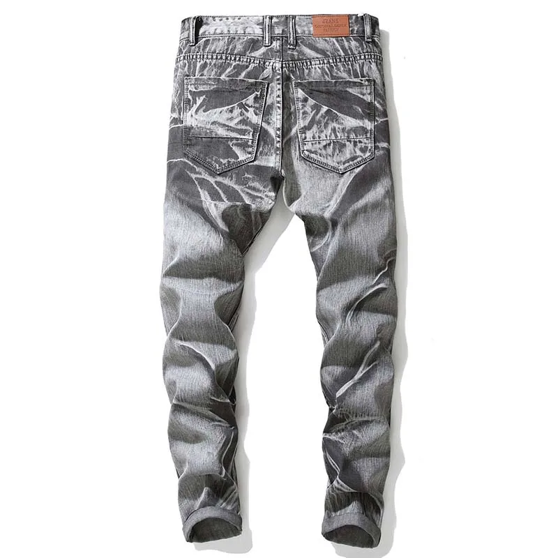 Mcikkny Men's Ripped Distressed Jeans Pants Slim Straight Pleated Denim Trousers Streetwear Jeans For Male Washed Knee Zipper
Mcikkny Men's Ripped Distressed Jeans Pants Slim Straight Pleated Denim Trousers Streetwear Jeans For Male Washed Knee Zipper