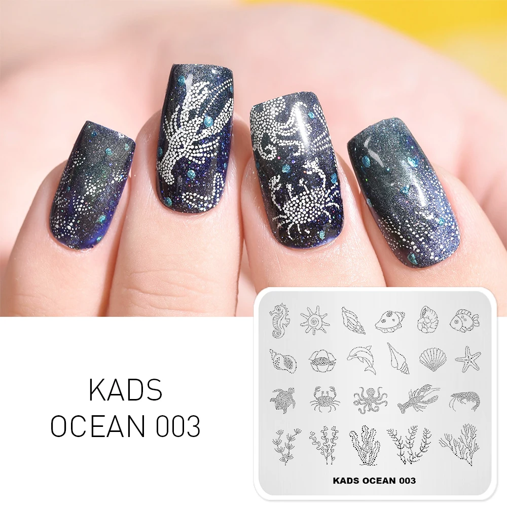 1pc Nail Stamp Plate Design Tools For Nail Dark Ocean Series Art Stamping Stamp Template Stencil For Stamping Ocean Color Design
1pc Nail Stamp Plate Design Tools For Nail Dark Ocean Series Art Stamping Stamp Template Stencil For Stamping Ocean Color Design
