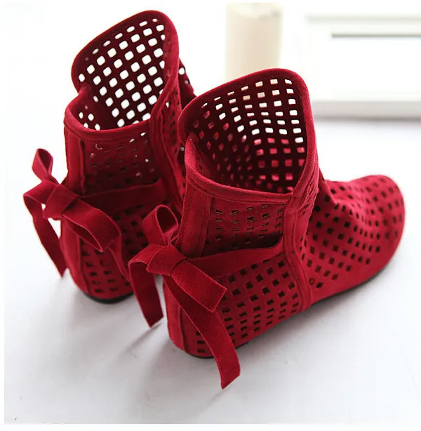 size 34-43 Women's Boots Summer Cute Flock Flat Low Hidden Wedges Solid Cut-outs Ankle Boots Ladies Dress Casual Shoes 3 colors
size 34-43 Women's Boots Summer Cute Flock Flat Low Hidden Wedges Solid Cut-outs Ankle Boots Ladies Dress Casual Shoes 3 colors