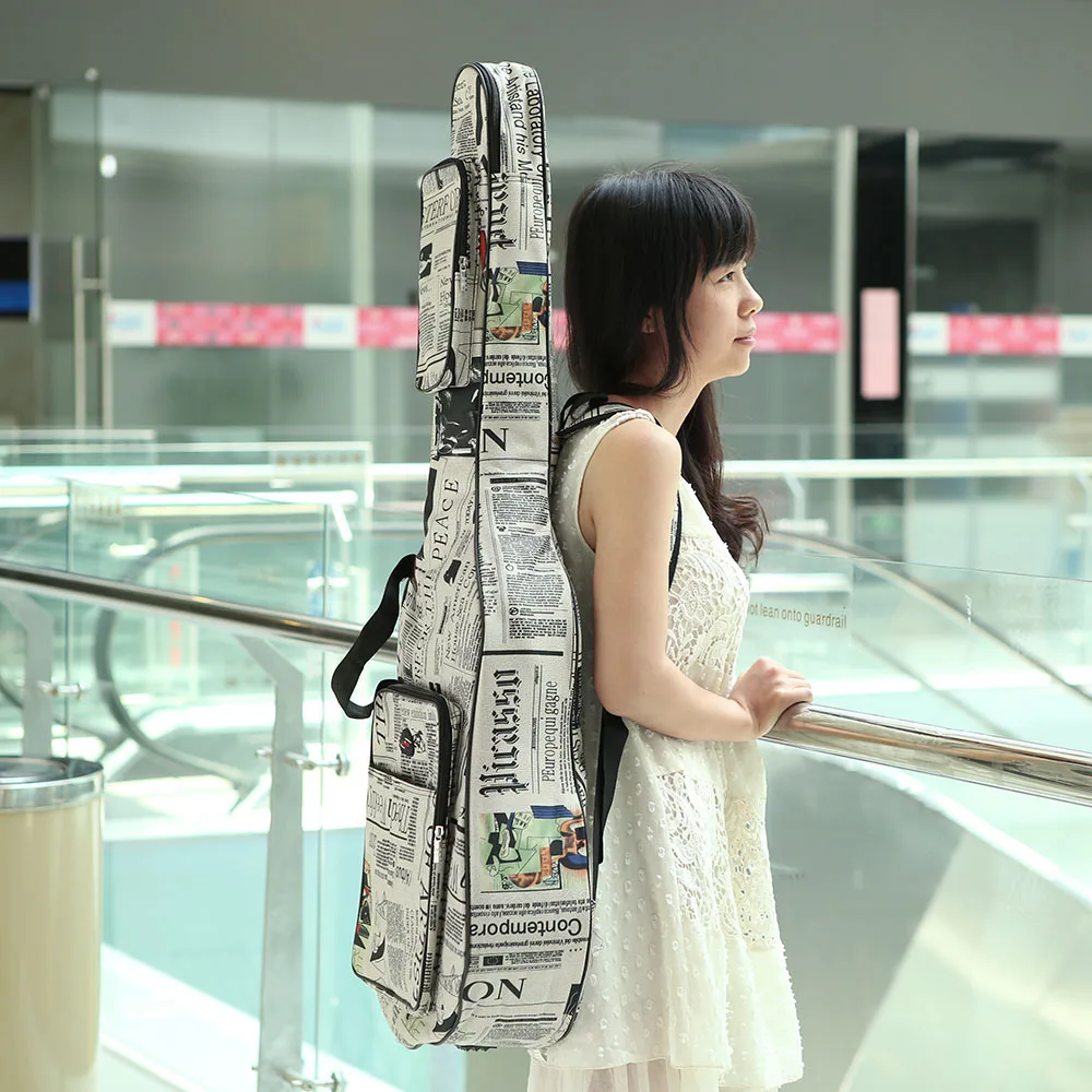 41'' Electric Guitar Bag Black Backpack 5MM Thick Sponge 600D Oxford Cloth Padded Guitarra Gigbag Case For Sale
41'' Electric Guitar Bag Black Backpack 5MM Thick Sponge 600D Oxford Cloth Padded Guitarra Gigbag Case For Sale