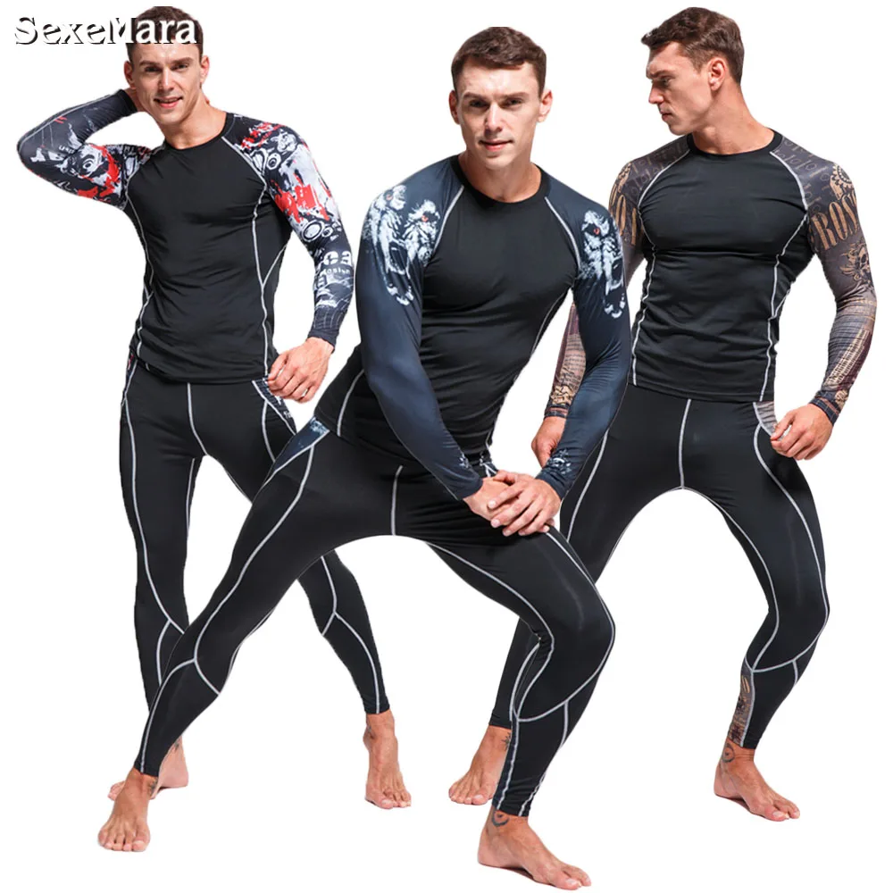 2021 New Compression thermal underwear for Men Running Tights Jogging Leggings Fitness Gym MMA Sport Suit rashgard male
2021 New Compression thermal underwear for Men Running Tights Jogging Leggings Fitness Gym MMA Sport Suit rashgard male