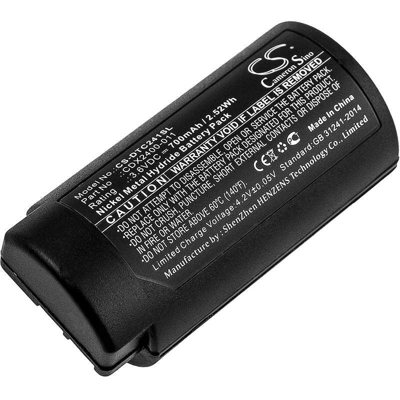 UPGRADE Cameron Sino Battery For CorDex CDX2400-011 Thermal Camera Battery Ni-MH 700mAh / 2.52Wh
UPGRADE Cameron Sino Battery For CorDex CDX2400-011 Thermal Camera Battery Ni-MH 700mAh / 2.52Wh