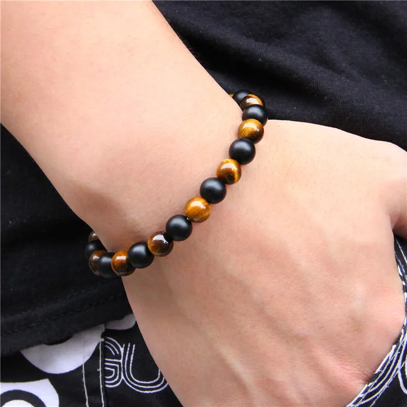 Natural Purple Tiger Eye Stone Beads Women Bracelet Black Onyx Beads Charm Bracelet Yoga Energy Buddha Jewelry for Women Men
Natural Purple Tiger Eye Stone Beads Women Bracelet Black Onyx Beads Charm Bracelet Yoga Energy Buddha Jewelry for Women Men