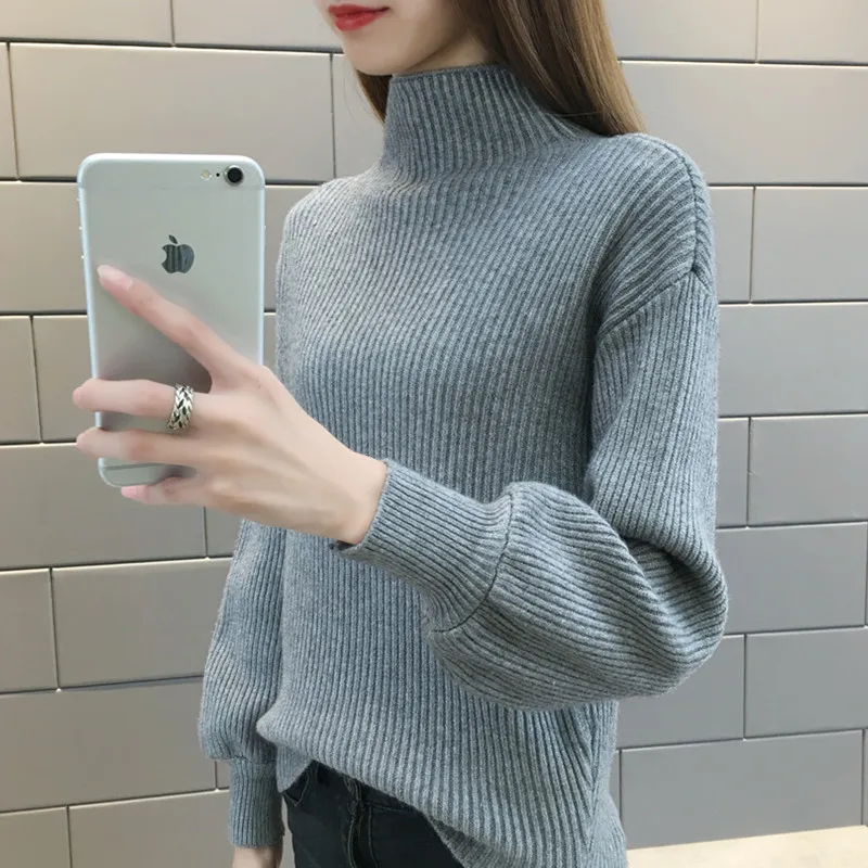 2019 New Winter Women Sweaters Pullovers Turtleneck Batwing Sleeve Fashion Loose Knitted Sweaters Casual Female Jumper Tops R945
2019 New Winter Women Sweaters Pullovers Turtleneck Batwing Sleeve Fashion Loose Knitted Sweaters Casual Female Jumper Tops R945