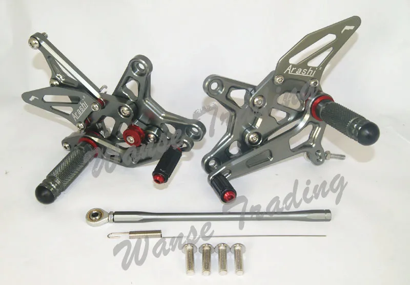 Adjustable Rider Rear Sets Rearset Footrest Foot Rest Pegs Gray For Kawasaki Ninja ZX-6R ZX6R 2009 2010 2011 2012 2013 2014 2015
Adjustable Rider Rear Sets Rearset Footrest Foot Rest Pegs Gray For Kawasaki Ninja ZX-6R ZX6R 2009 2010 2011 2012 2013 2014 2015