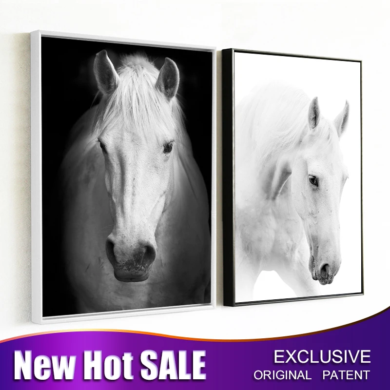 Canvas Art Animal White Horses Decorative Painting Wall Art Picture Home Decor Canvas Paintings for Living Room Wall Pictures
Canvas Art Animal White Horses Decorative Painting Wall Art Picture Home Decor Canvas Paintings for Living Room Wall Pictures