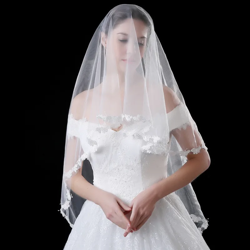 JaneVini Simple White Short Wedding Veils One Layer Bridal Veil Butterfly lace Edge Fingertip Veil Beautiful Wedding Accessories
JaneVini Simple White Short Wedding Veils One Layer Bridal Veil Butterfly lace Edge Fingertip Veil Beautiful Wedding Accessories