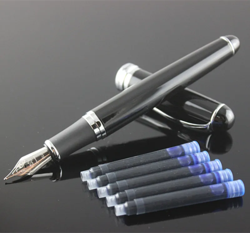 New Jinhao X750 Deluxe Black Business Writing calligraphy pen Medium Nib metal Fountain Pen ink Refill
New Jinhao X750 Deluxe Black Business Writing calligraphy pen Medium Nib metal Fountain Pen ink Refill