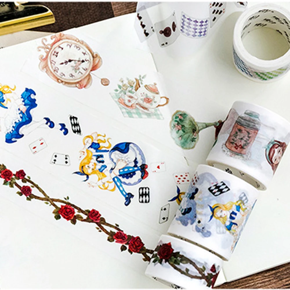 Alice Card Game Washi Tape DIY Scrapbooking Sticker Label Masking Tape School Office Supply Gift Stationery
Alice Card Game Washi Tape DIY Scrapbooking Sticker Label Masking Tape School Office Supply Gift Stationery