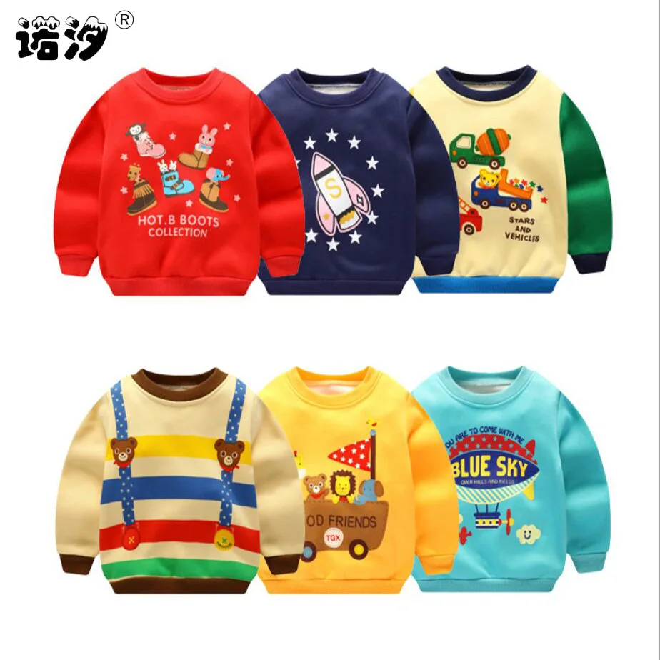 New born winter baby clothes baby girls cartoon velvet T shirt boys long sleeve plush inside O-neck jacket kids tops baby coat
New born winter baby clothes baby girls cartoon velvet T shirt boys long sleeve plush inside O-neck jacket kids tops baby coat