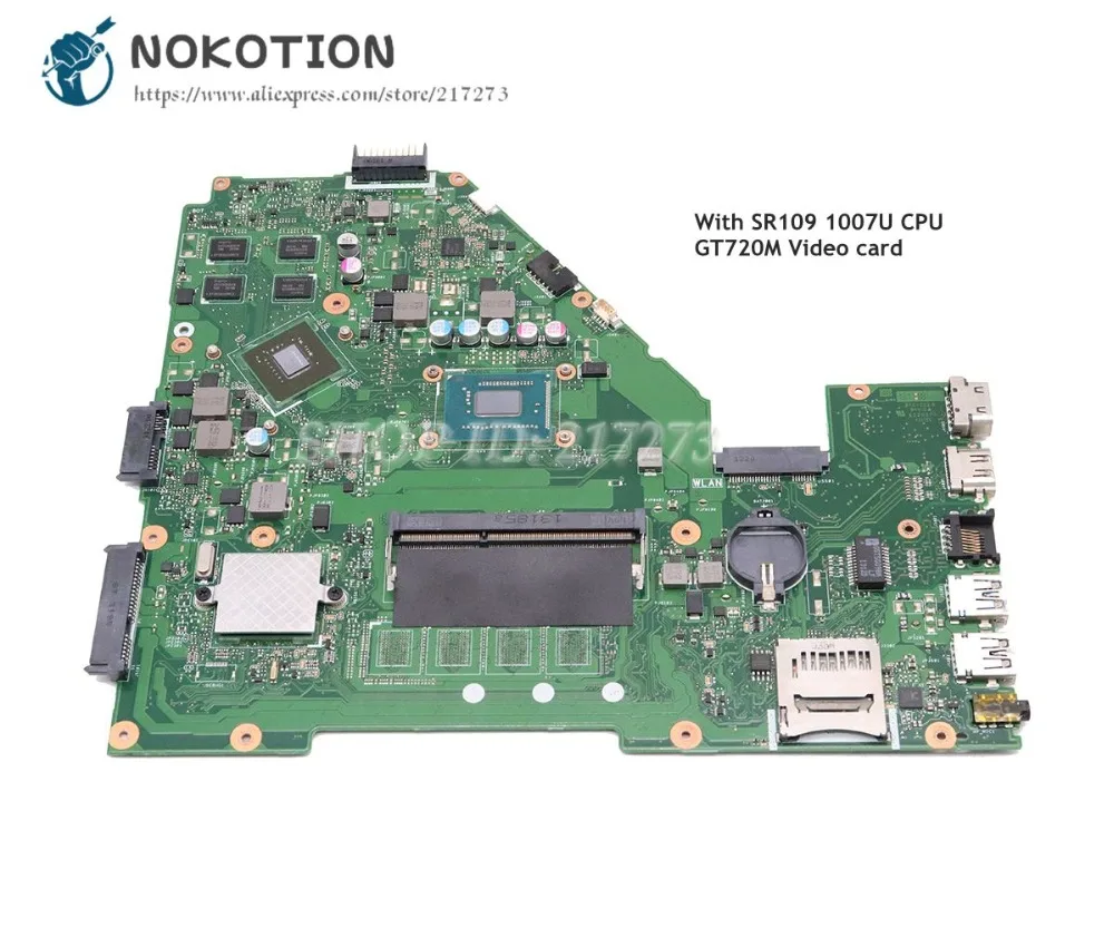NOKOTION Laptop Motherboard For Asus X550CC Main Board SR109 Celeron 1007U CPU GT720M GPU 60NB00W0 69N0PHM1JA02
NOKOTION Laptop Motherboard For Asus X550CC Main Board SR109 Celeron 1007U CPU GT720M GPU 60NB00W0 69N0PHM1JA02