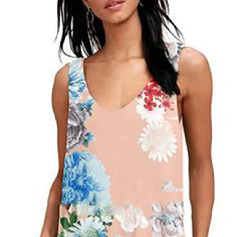 2010 Summer New Women'S Sexy Ladies Vest Beach Dress New Casual Loose Summer Women'S Sleeveless With Pocket Flower Print Dress
2010 Summer New Women'S Sexy Ladies Vest Beach Dress New Casual Loose Summer Women'S Sleeveless With Pocket Flower Print Dress