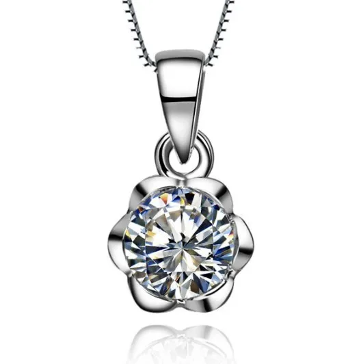 Exclusive design plum blossom 1Ct Diamond Pendant 925 Silver White Gold plated elegant pendant for Women free chain
Exclusive design plum blossom 1Ct Diamond Pendant 925 Silver White Gold plated elegant pendant for Women free chain