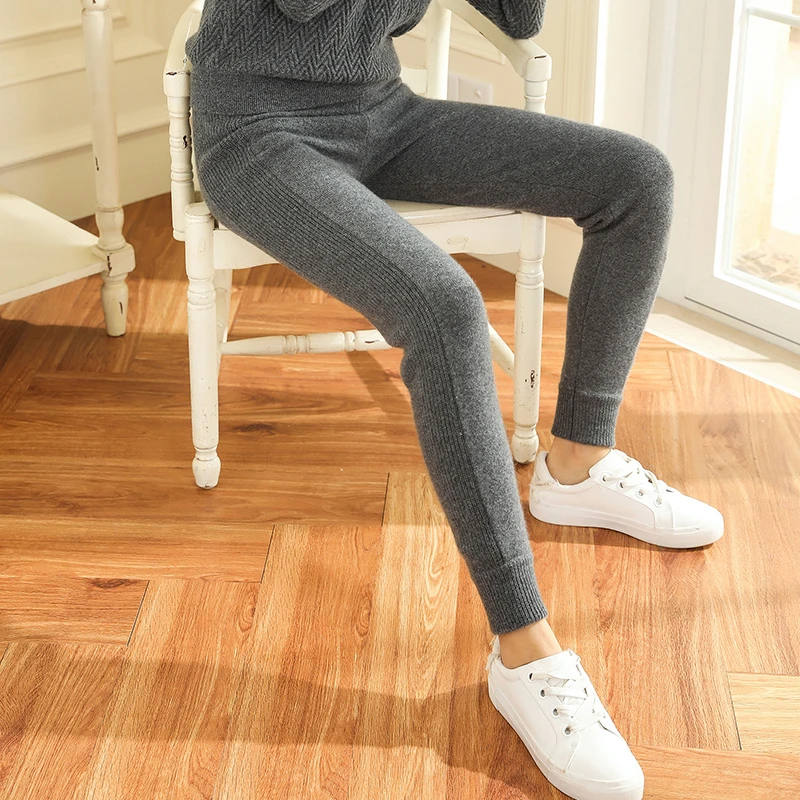 100%goat cashmere add thick knit women fashion pencil pants ankle length mid-waist EU size M/L/XL retail wholesale
100%goat cashmere add thick knit women fashion pencil pants ankle length mid-waist EU size M/L/XL retail wholesale