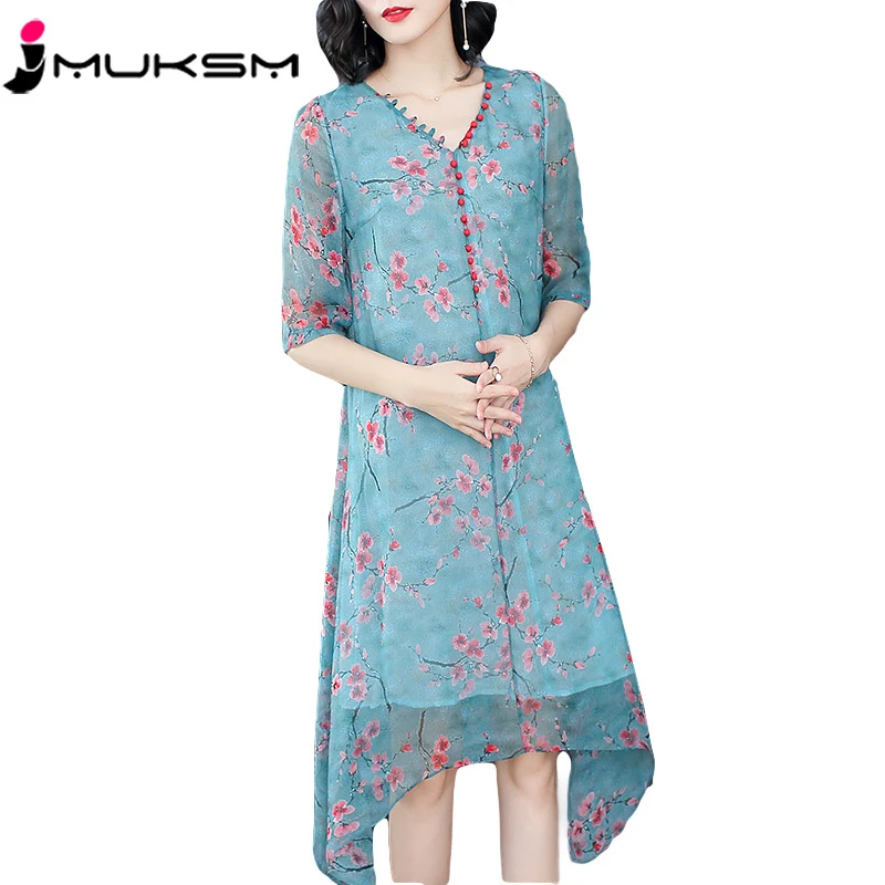 2018 Artificial Silk Print Summer Dresses V-neck Half-sleeved Loose Beach Women's Dress Elegant Party Female Dress Vestido YZ616
2018 Artificial Silk Print Summer Dresses V-neck Half-sleeved Loose Beach Women's Dress Elegant Party Female Dress Vestido YZ616