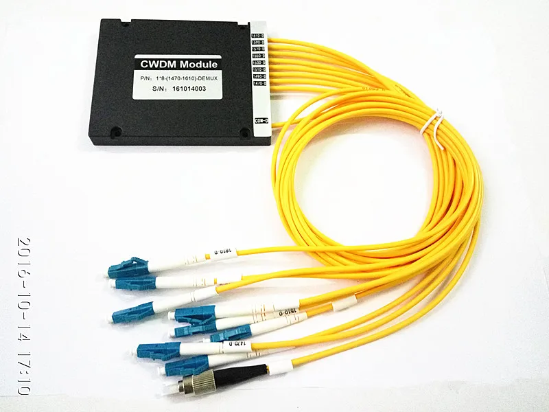 8 channel fiber optic CWDM,mux and Demux CWDM 8CH+1 channels 1470/1490/1510/1530/1550/1570/1590/1610nm LC-FC
8 channel fiber optic CWDM,mux and Demux CWDM 8CH+1 channels 1470/1490/1510/1530/1550/1570/1590/1610nm LC-FC