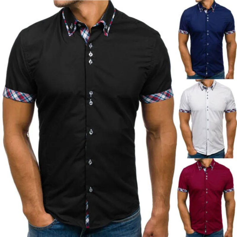 2019 Brand New Style Mens Slim Fit Short Sleeve Casual Solid Shirt Tops Blouse Muscle Tees
2019 Brand New Style Mens Slim Fit Short Sleeve Casual Solid Shirt Tops Blouse Muscle Tees