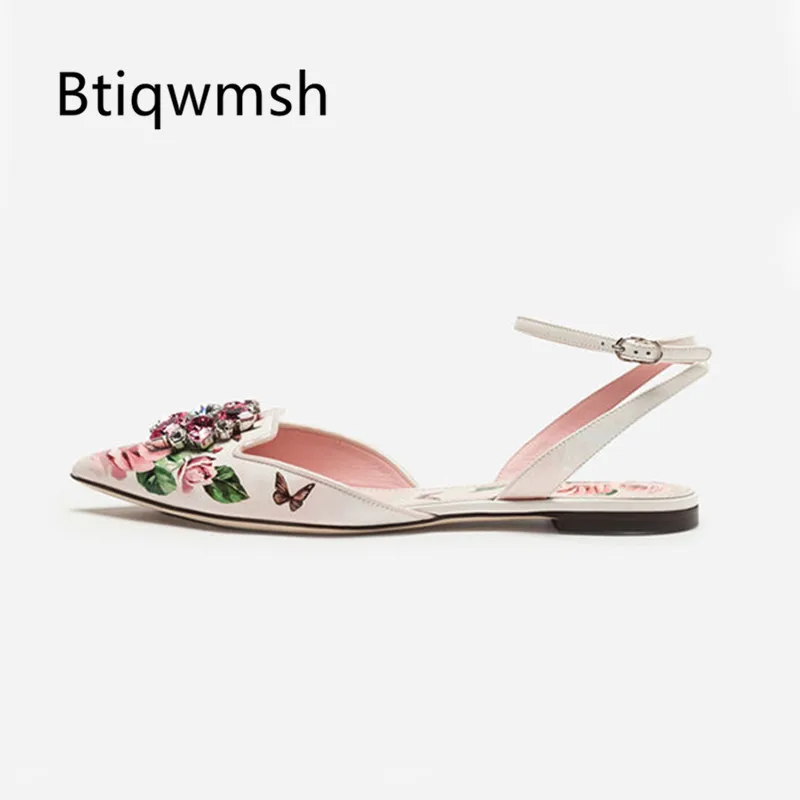 2019 Flat Sandals Women Pointed Toe Rhinestone Flower Ankle Strap Sweet Gladiator Sandals Ladies Wedding Shoes
2019 Flat Sandals Women Pointed Toe Rhinestone Flower Ankle Strap Sweet Gladiator Sandals Ladies Wedding Shoes