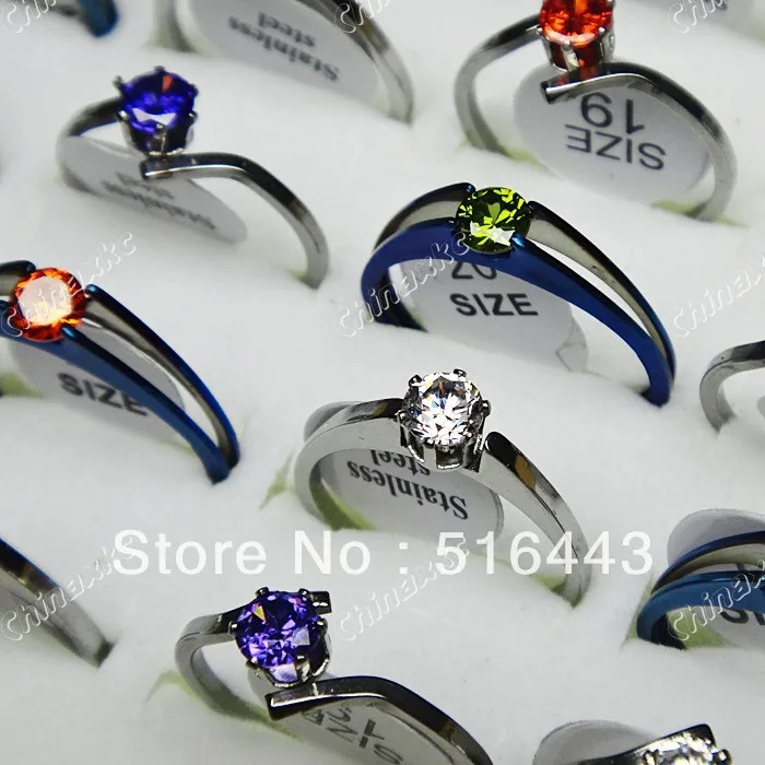 Mix Style 10pcs Cubic Zircon Women Fashion Top Stainless Steel Rings Wholesale Jewelry Lots
Mix Style 10pcs Cubic Zircon Women Fashion Top Stainless Steel Rings Wholesale Jewelry Lots