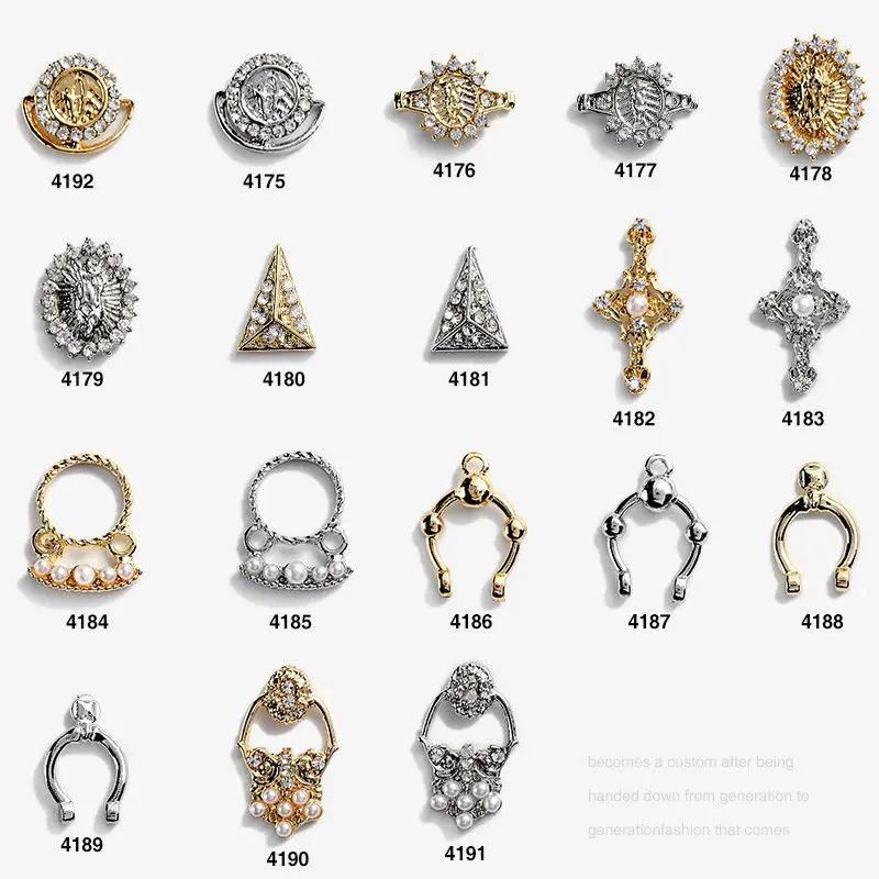 20pcs/lot 3D Alloy Gold Silver Round Ring Punk Rivets Studs Pearl Metal Manicure Nail Art Accessories DIY Nail Decoration Charms
20pcs/lot 3D Alloy Gold Silver Round Ring Punk Rivets Studs Pearl Metal Manicure Nail Art Accessories DIY Nail Decoration Charms