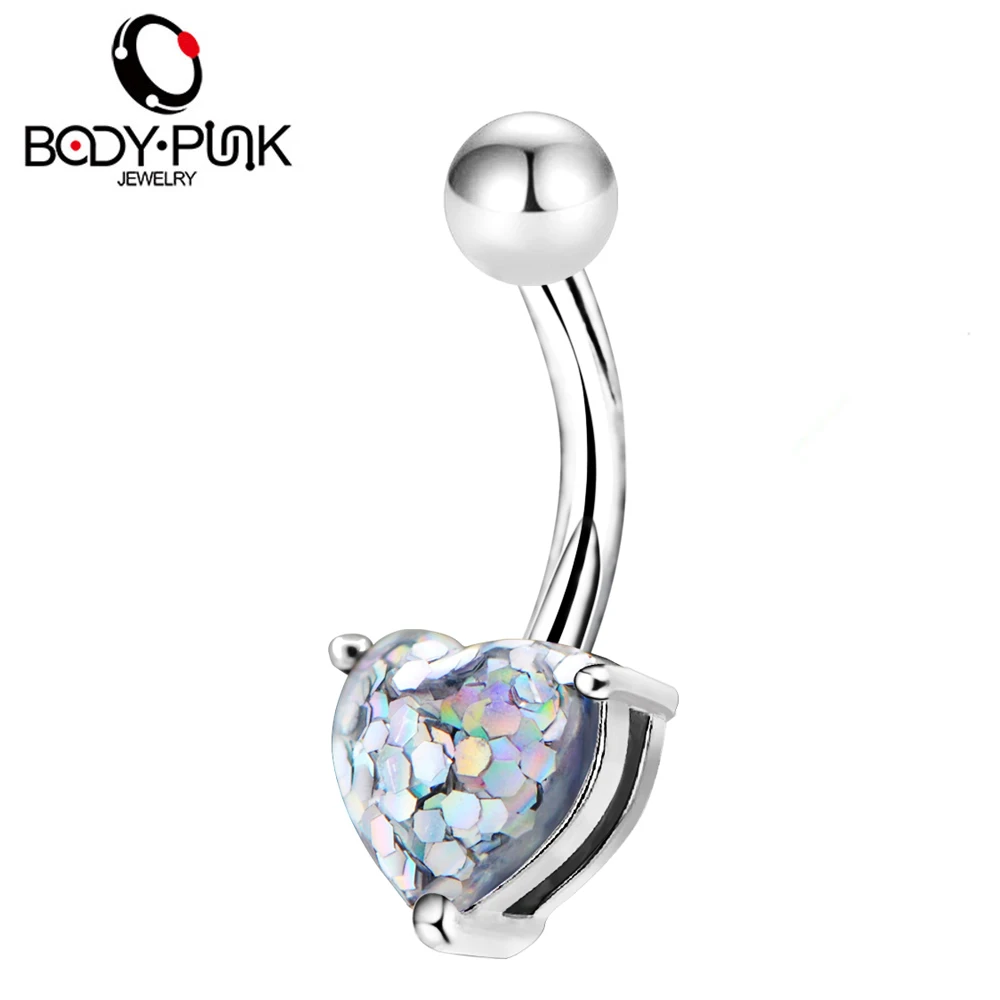 Body Punk 1pc Belly Button Rings 14G Stainless Steel Confetti Heart Navel Piercing Ring Nombril Barbells for Women Body Jewelry
Body Punk 1pc Belly Button Rings 14G Stainless Steel Confetti Heart Navel Piercing Ring Nombril Barbells for Women Body Jewelry