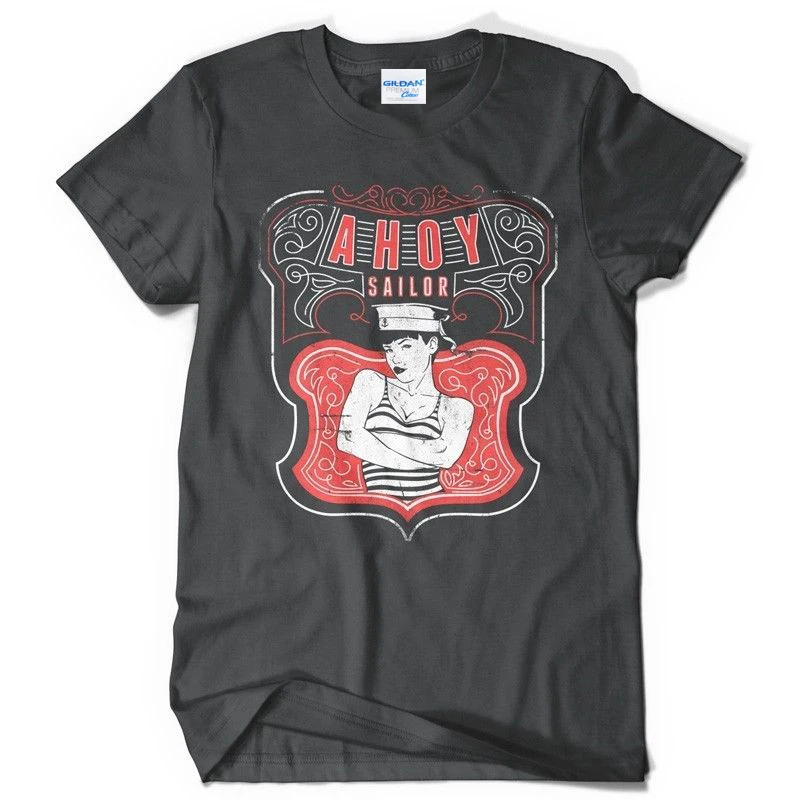 Hot 2019 Summer Men's T Shirt Fashion Korean Ahoy Sailor Korean T-Shirts Summer Short Sleeves Tee Shirts Fashion
Hot 2019 Summer Men's T Shirt Fashion Korean Ahoy Sailor Korean T-Shirts Summer Short Sleeves Tee Shirts Fashion