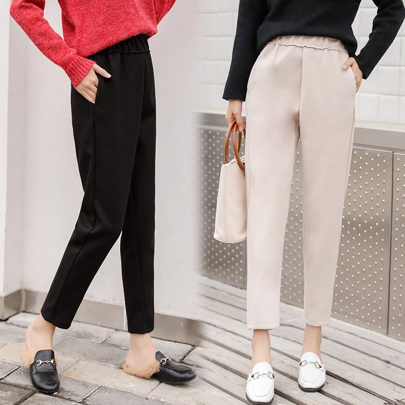 OllyMurs 2019 New Autumn Winter Elastic High Waist Pants Women Casual Woolen Trousers Korean Fashion Ladies Slim Pant Plus Size
OllyMurs 2019 New Autumn Winter Elastic High Waist Pants Women Casual Woolen Trousers Korean Fashion Ladies Slim Pant Plus Size
