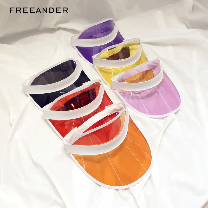 Freeander Transparent Empty Top Plastic PVC Sunshade Hat 2019 Summer New Arrival Caps Bicycle Sunhat UV Protection Sun Hat Visor
Freeander Transparent Empty Top Plastic PVC Sunshade Hat 2019 Summer New Arrival Caps Bicycle Sunhat UV Protection Sun Hat Visor