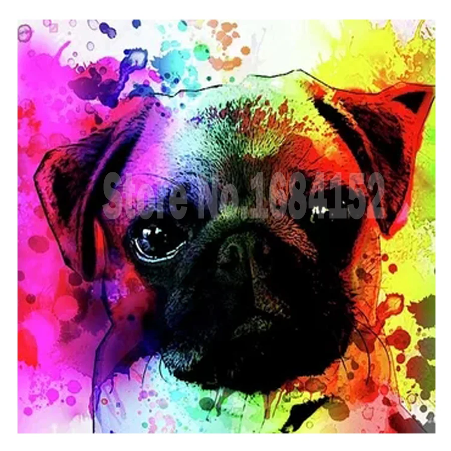 DIY Diamond Embroidery Animals Pug dog Diamond Painting Colourful Dog 5D Full Square Mosaic Picture Of Rhinestone Decor Gift
DIY Diamond Embroidery Animals Pug dog Diamond Painting Colourful Dog 5D Full Square Mosaic Picture Of Rhinestone Decor Gift