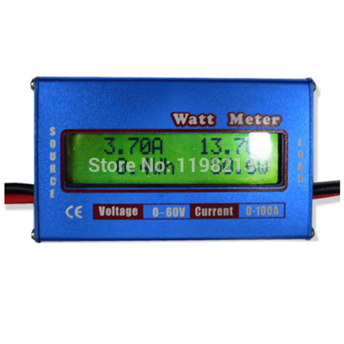 Digital Watt Meter Tester Monitor Balance Voltage Battery Power Analyzer DC60V 100A For DC RC Helicopter Boat Heli
Digital Watt Meter Tester Monitor Balance Voltage Battery Power Analyzer DC60V 100A For DC RC Helicopter Boat Heli