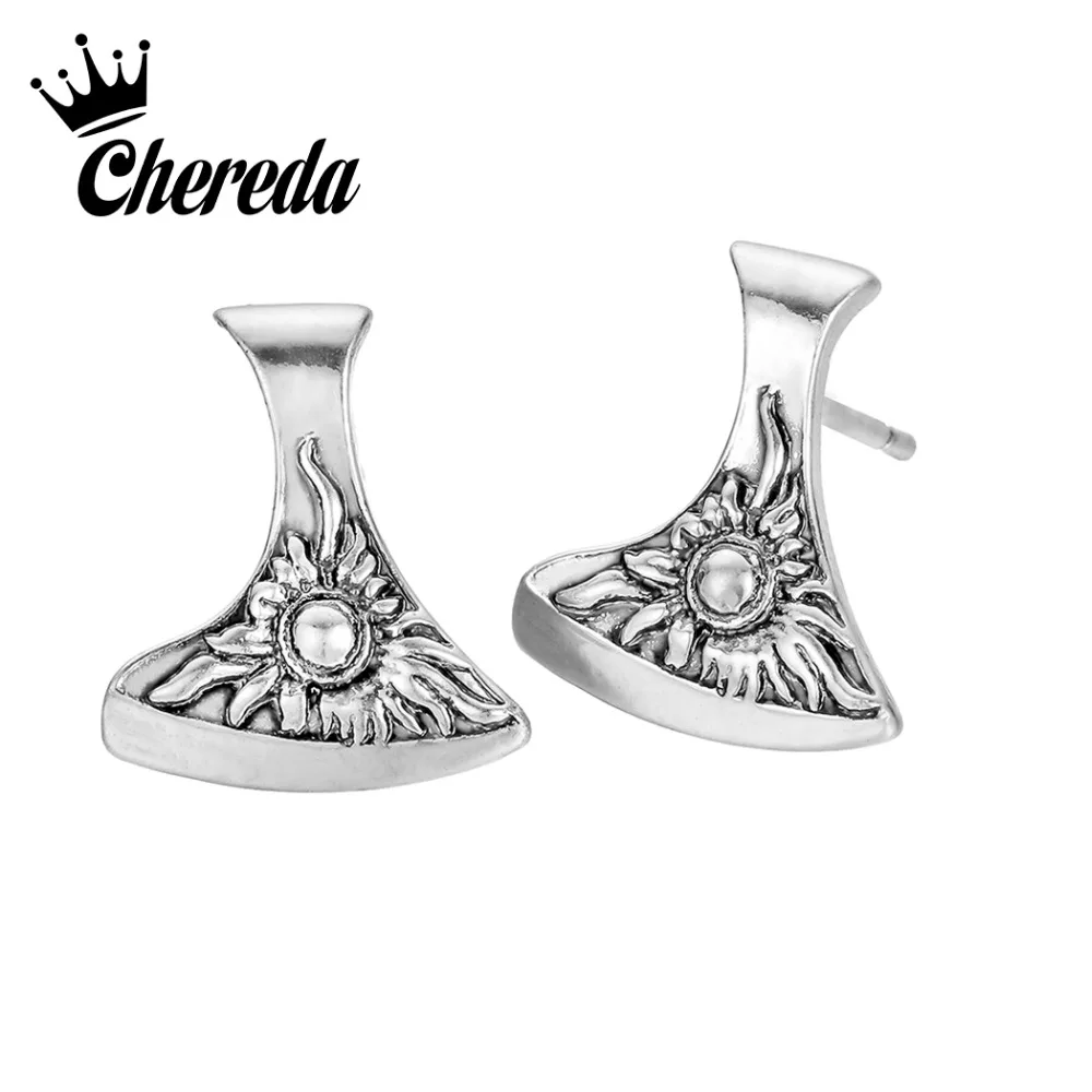 Chereda New God Odin Viking Personality Axe Stud Earring Male Nordic Amulet Viking Stud Earrings Jewelry Sun Earring
Chereda New God Odin Viking Personality Axe Stud Earring Male Nordic Amulet Viking Stud Earrings Jewelry Sun Earring