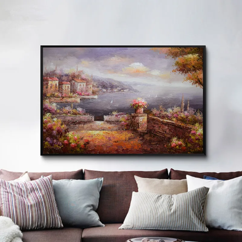 Hand painted canvas oil painting Europe Mediterranean painting Modern Home decor Wall art picture for living room Seascape
Hand painted canvas oil painting Europe Mediterranean painting Modern Home decor Wall art picture for living room Seascape