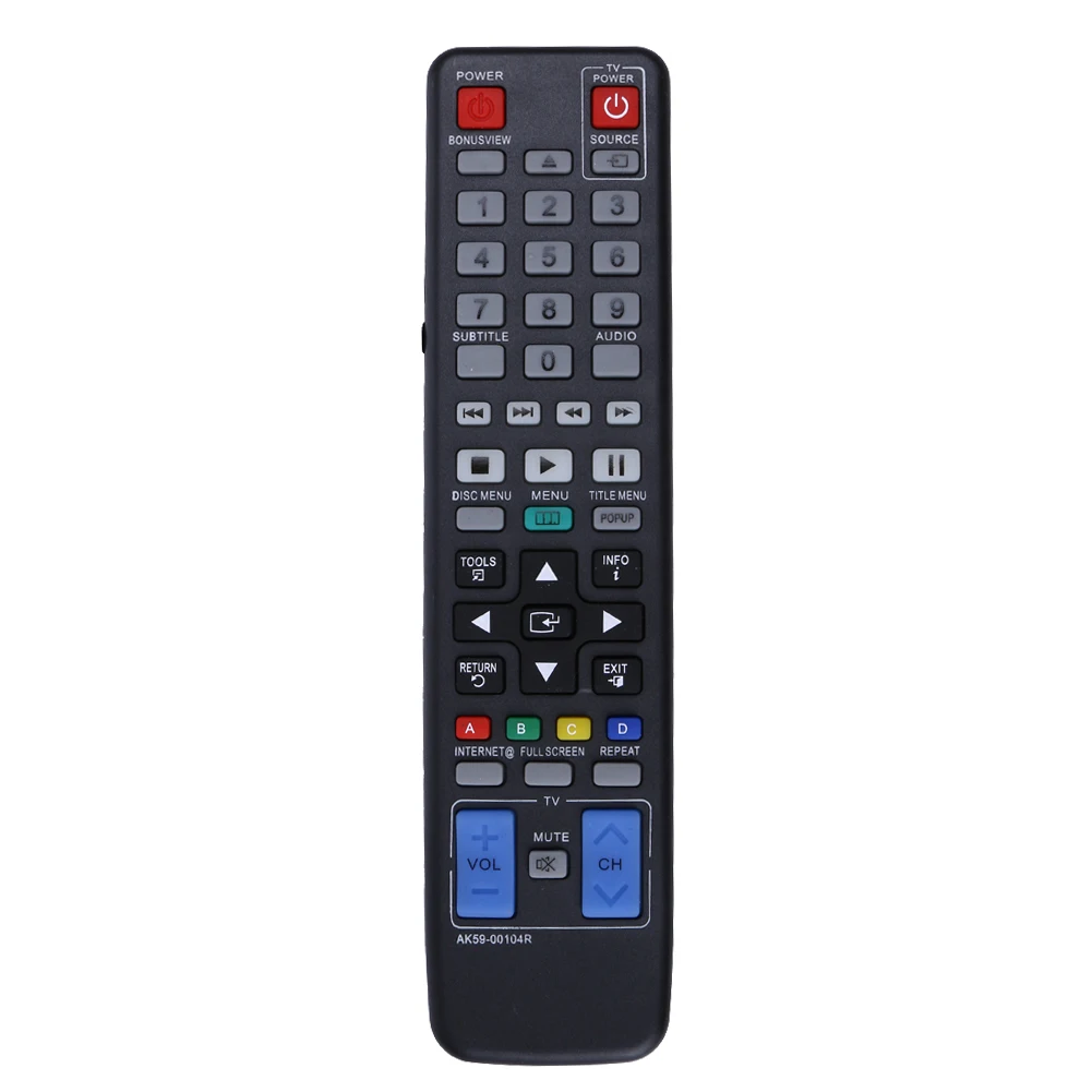 TV Remote Control Blu-ray DVD Player Remote Control For SAMSUNG.AK59-00104R Disc BD-C5500/BD-C7500/BD-C6900/BD-C5300/BD-5500C
TV Remote Control Blu-ray DVD Player Remote Control For SAMSUNG.AK59-00104R Disc BD-C5500/BD-C7500/BD-C6900/BD-C5300/BD-5500C