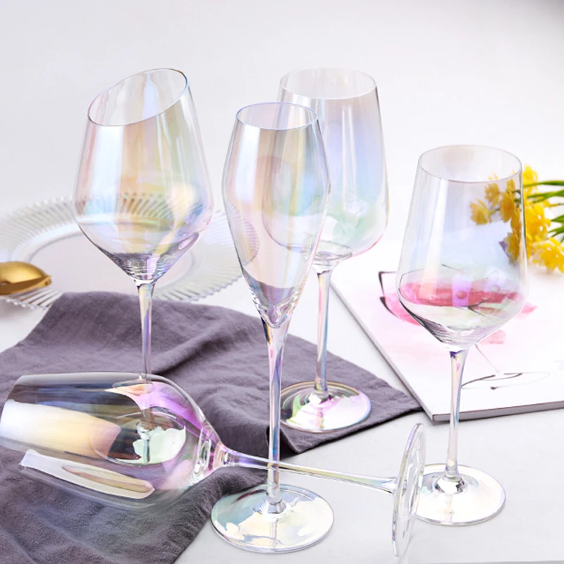 2Pcs/set High quality Lead-free crystal Wine Glass High Champagne cup rainbow cup Ion-plated Colorful wine glasse Drinkware
2Pcs/set High quality Lead-free crystal Wine Glass High Champagne cup rainbow cup Ion-plated Colorful wine glasse Drinkware