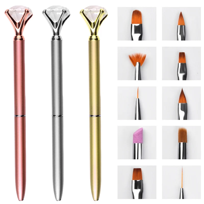 High Quality Nail Art Brush Pen Carving Liner Nail Polish Gel Painting Pen with 10pcs Replace Heads
High Quality Nail Art Brush Pen Carving Liner Nail Polish Gel Painting Pen with 10pcs Replace Heads
