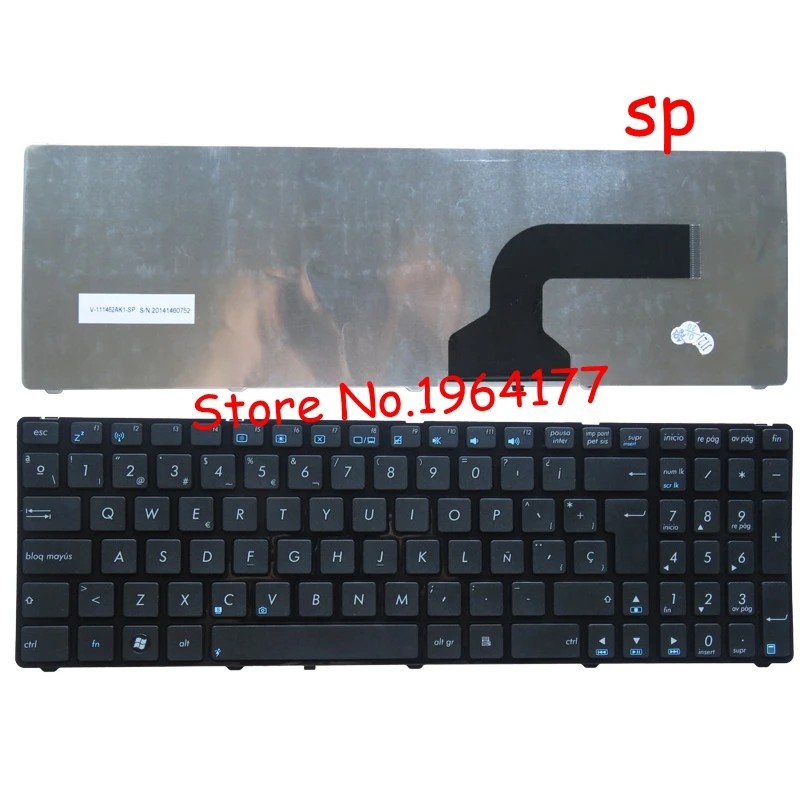 Новая клавиатура SP для ноутбука/ноутбука ASUS X55U K73B NJ2 P52 P52F P52JC P53 P53E P53SJ P53E W90 с испанской раскладкой
Новая клавиатура SP для ноутбука/ноутбука ASUS X55U K73B NJ2 P52 P52F P52JC P53 P53E P53SJ P53E W90 с испанской раскладкой