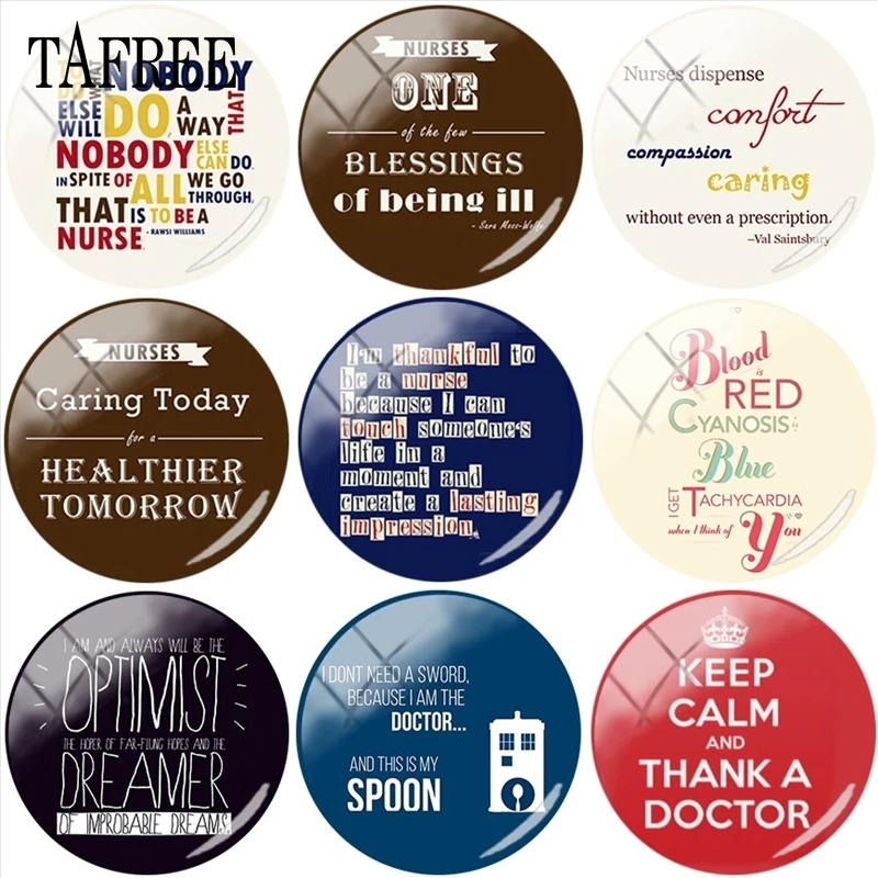 TAFREE Letter Design Thank You A Nurses/Doctors 25mm DIY Glass Cabochon Dome Charms For Keychain Necklaces Accessories
TAFREE Letter Design Thank You A Nurses/Doctors 25mm DIY Glass Cabochon Dome Charms For Keychain Necklaces Accessories
