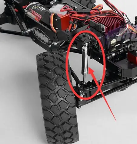 2x нестандартные ударные весы 80 мм (серебристый) для 1/10 RC JK JEEP ROCK 4X4 WRANGLER гусеничный