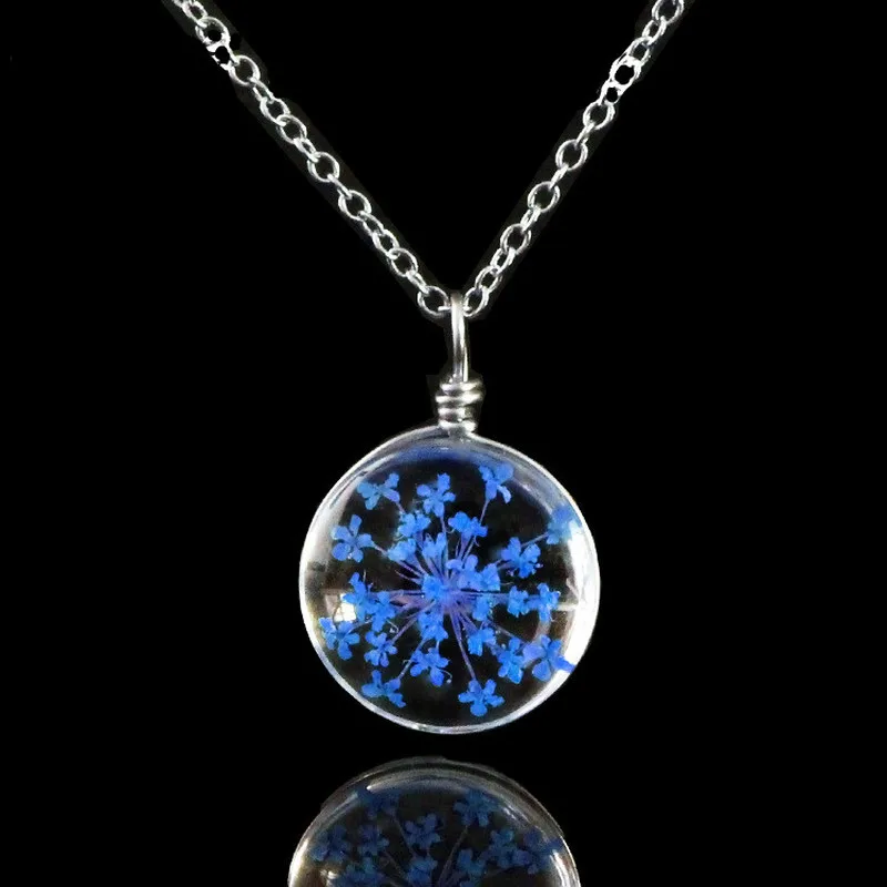 Glass Choker Wedding Jewelry with Chain Fashion Dried Flower Glass Ball Necklace Pendant Women Chain Necklace for Women
Glass Choker Wedding Jewelry with Chain Fashion Dried Flower Glass Ball Necklace Pendant Women Chain Necklace for Women