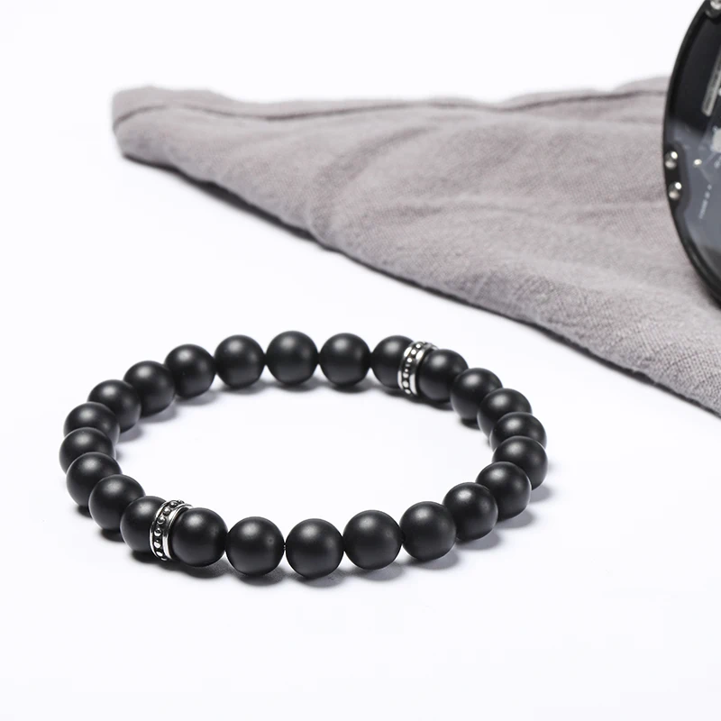 Wholesales 8mm natural stone beads bracelets matte black onyx stainless steel bracelet 50pcs/lot+free shipping
Wholesales 8mm natural stone beads bracelets matte black onyx stainless steel bracelet 50pcs/lot+free shipping