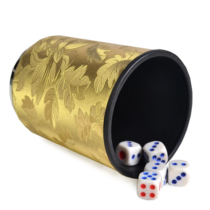Metal+Lether Dice Cups Set & 6pcs Acrylic Dices Dice Cup Sets Gambling Casino Texas Poker Game
Metal+Lether Dice Cups Set & 6pcs Acrylic Dices Dice Cup Sets Gambling Casino Texas Poker Game