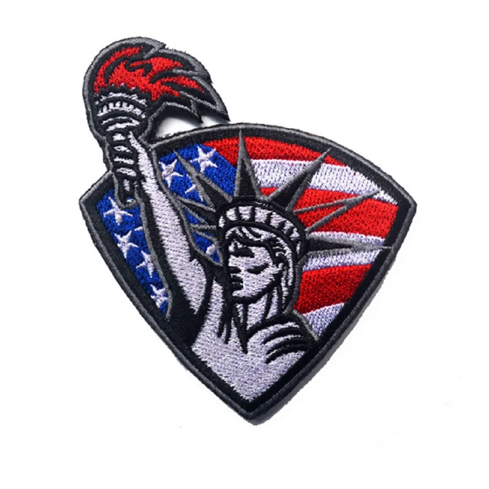 3D High Quality Embroidery Patches Loop And Hook Statue Of Liberty Patches Flag Of The United State Flag Patches Cloth Patch
3D High Quality Embroidery Patches Loop And Hook Statue Of Liberty Patches Flag Of The United State Flag Patches Cloth Patch